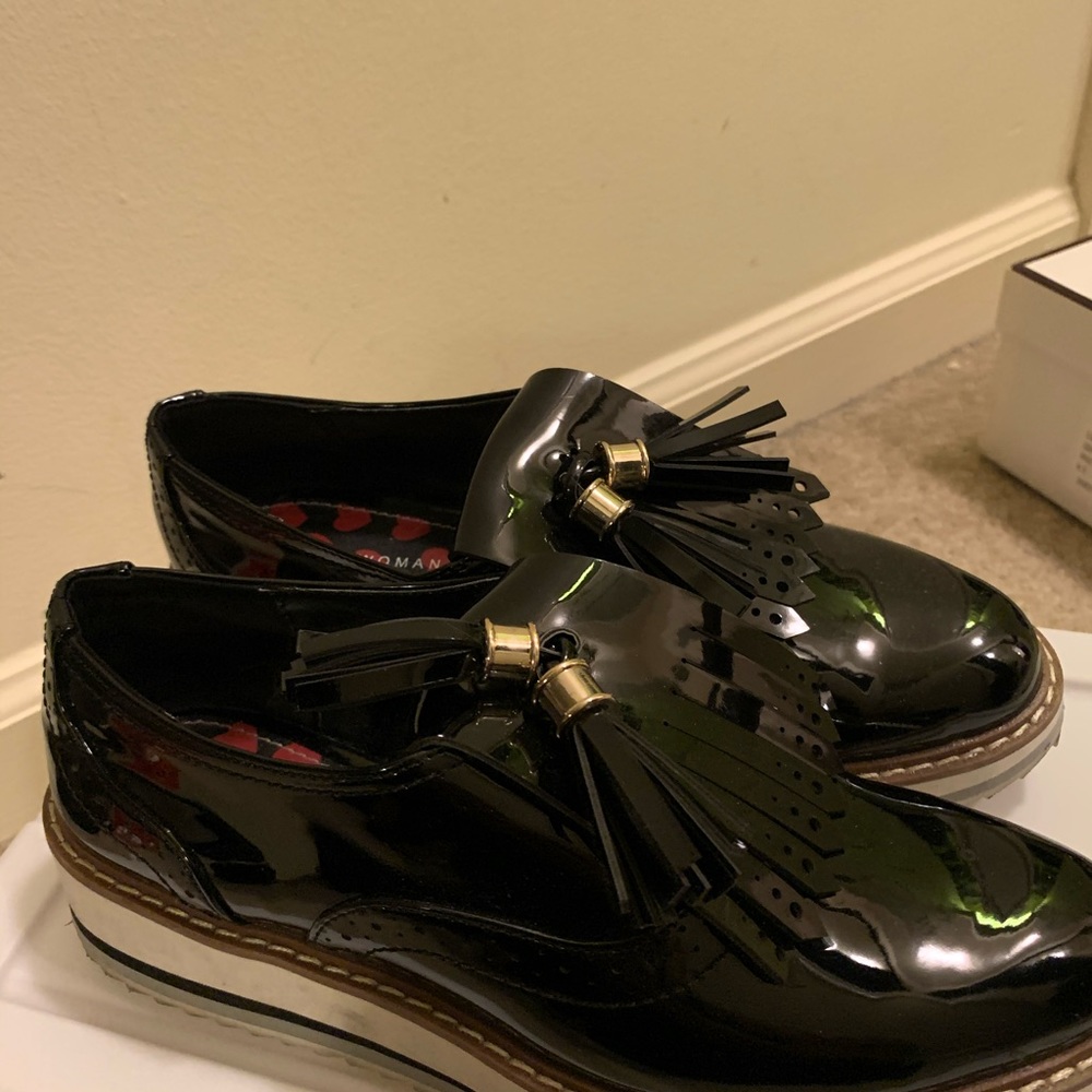 Zara Women’s Tassel Loafers - Black size 36